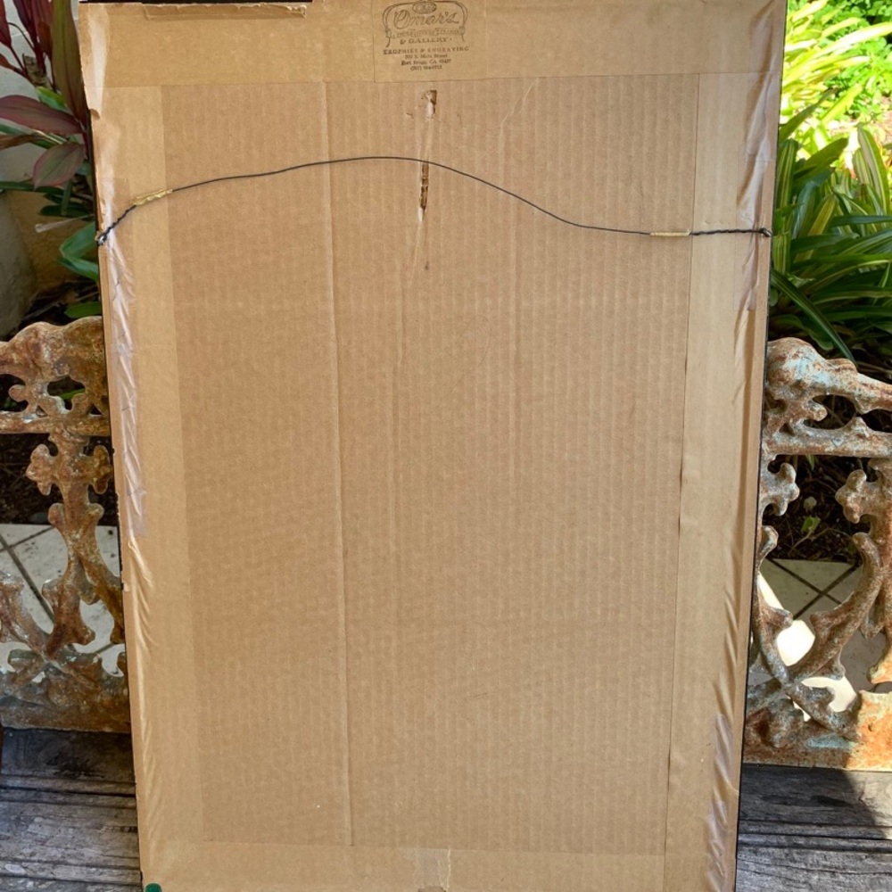 Toshi Yoshida Vintage Woodblock Framed Hummingbird Signed Art Print - Picture 9 of 9